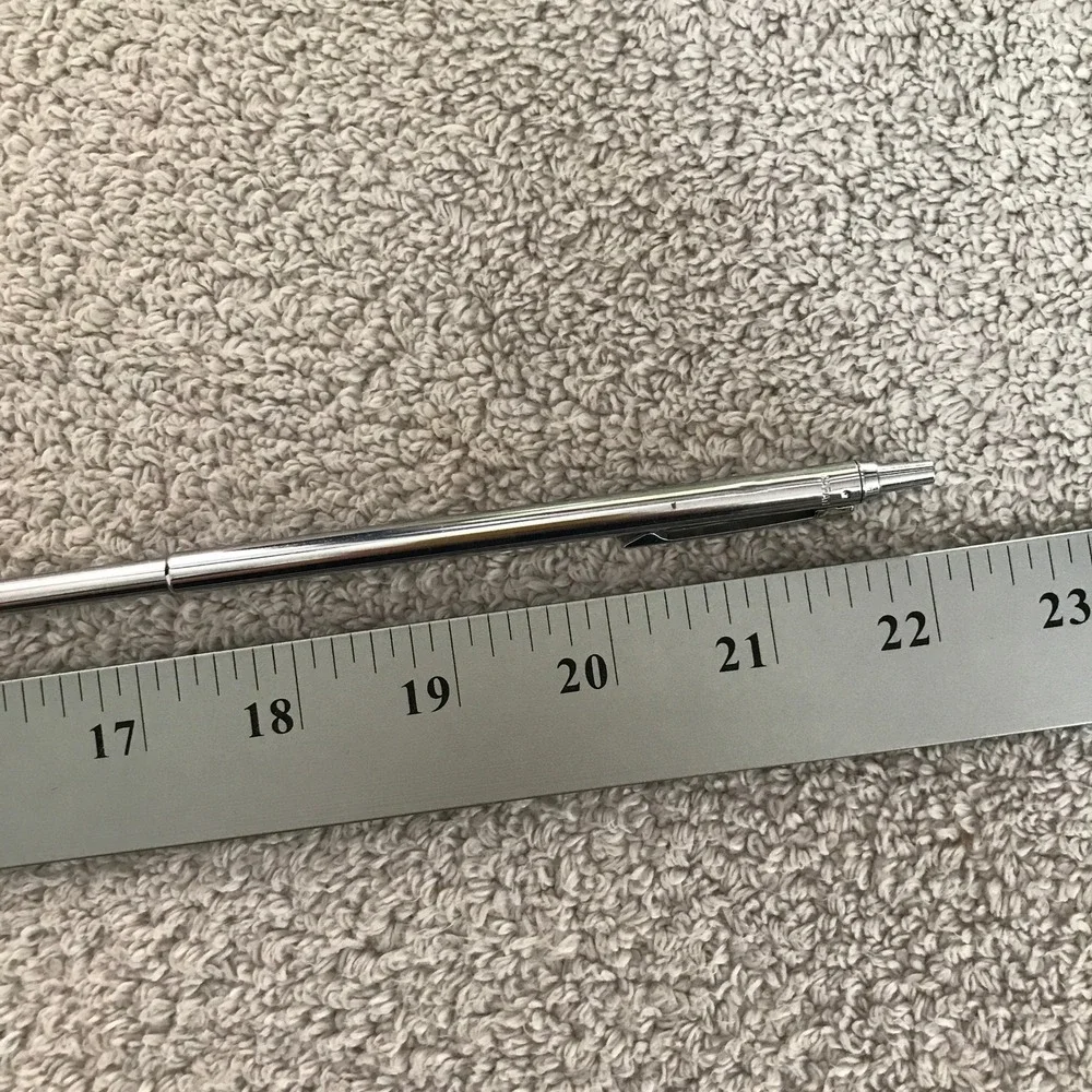 Vintage Eversharp Telescoping Pointer Wand Chrome Pen Size Extendable 22